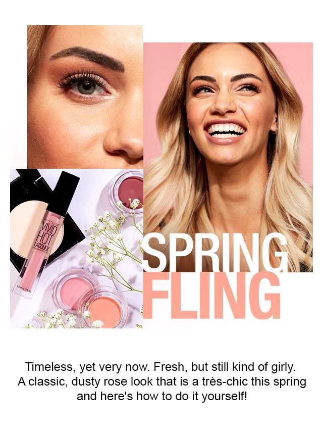 Maybelline Spring Fling makeup edit campaign
