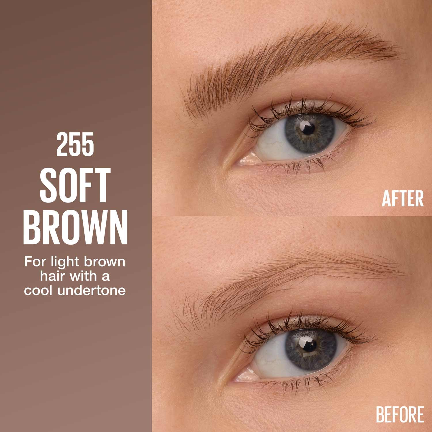 Maybelline Brow inserts pdp 255 softbrown 041554103496 shadecard