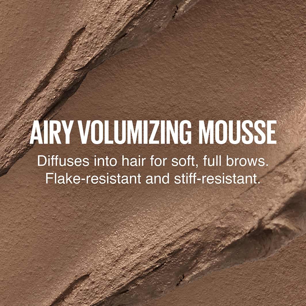 Superfluff brow mousse's airy texture