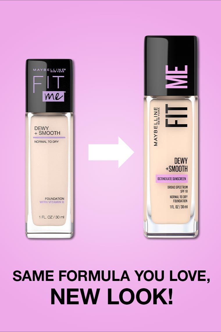 maybelline fit me dewy smooth foundation new look