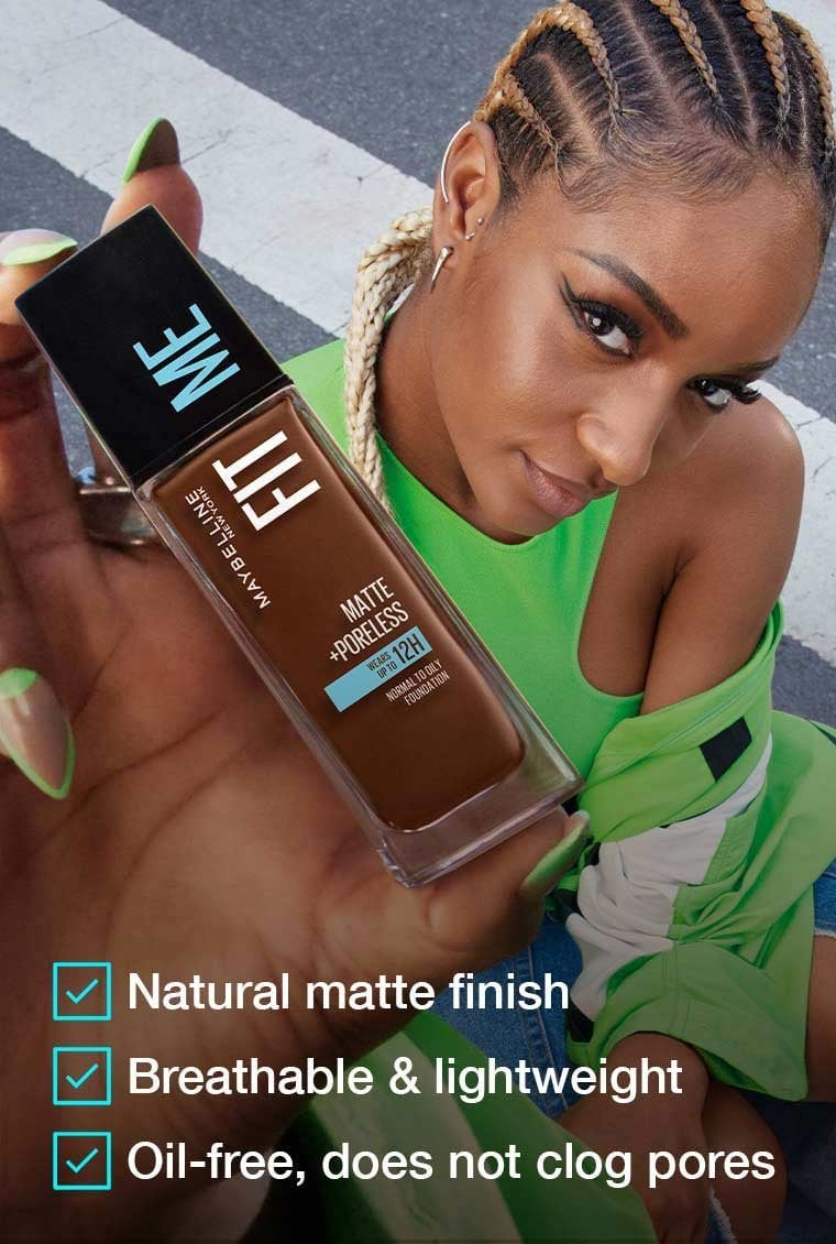Maybelline Fit Me matte poreless foundation 102 fair porcelain 041554538311 bottom