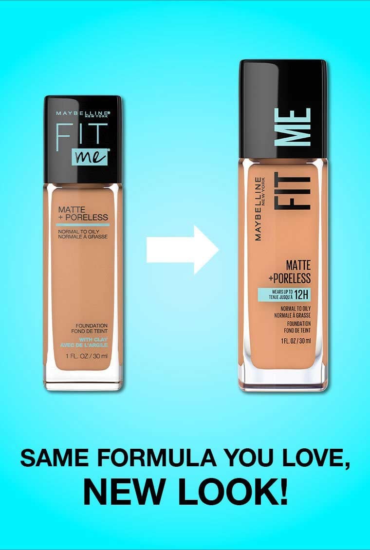 Maybelline Fit Me matte poreless foundation 102 fair porcelain 041554538311 back