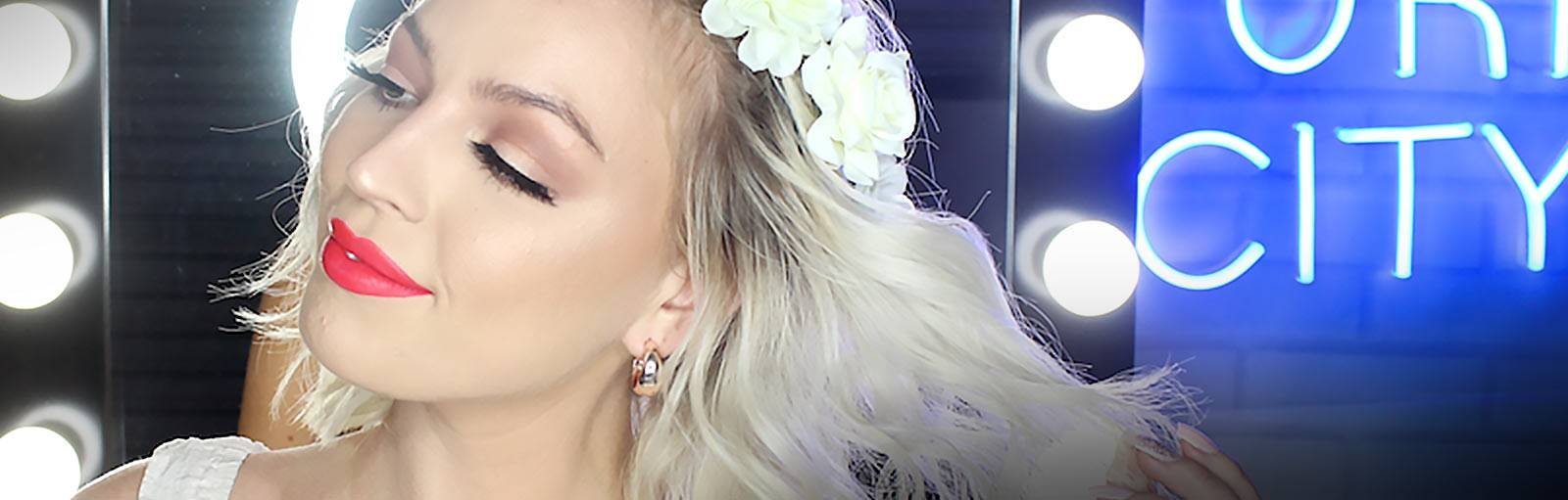 maybelline spring racing makeup banner