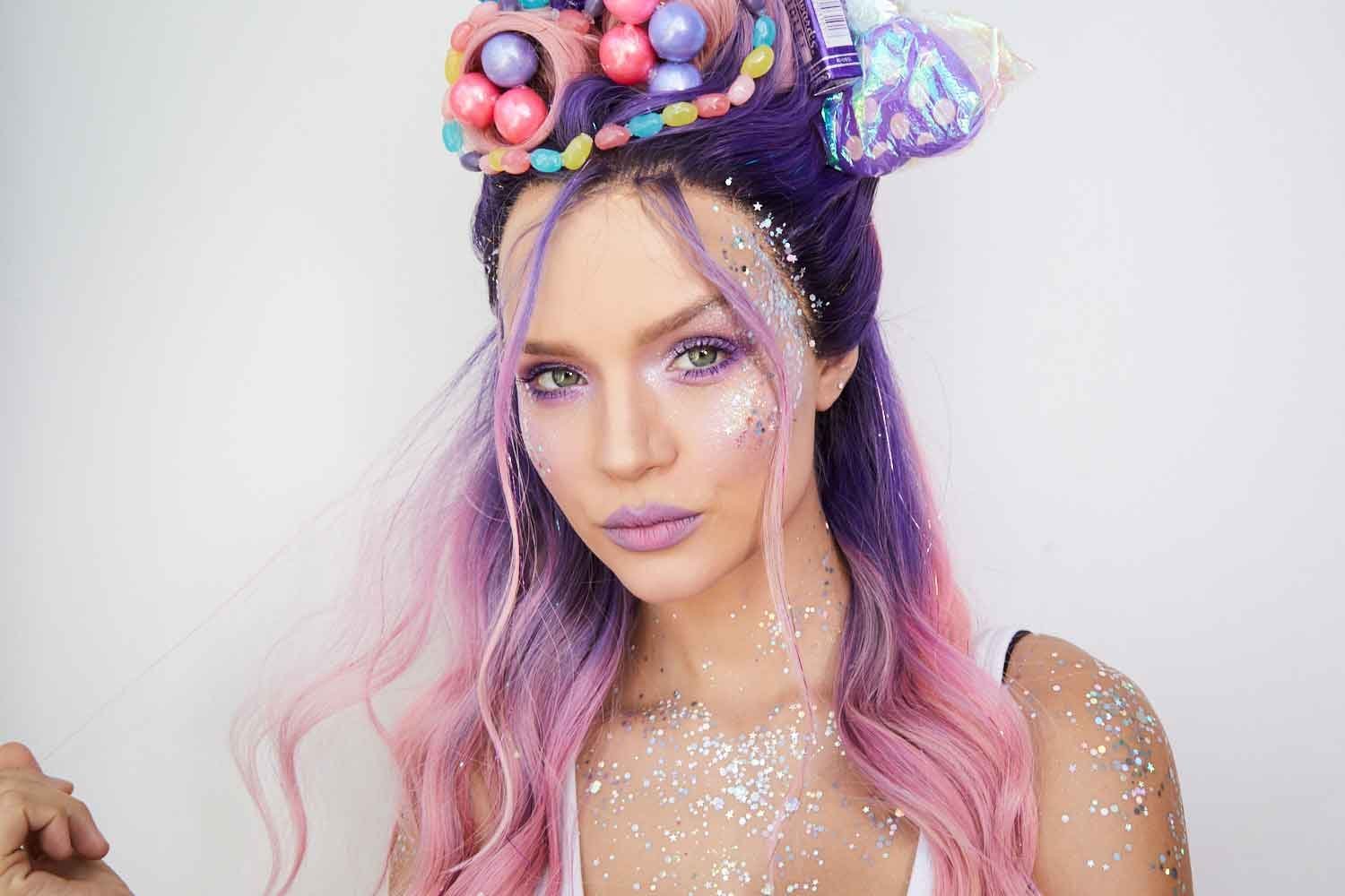 Josephine Skriver Pride Week Colourful Makeup Look