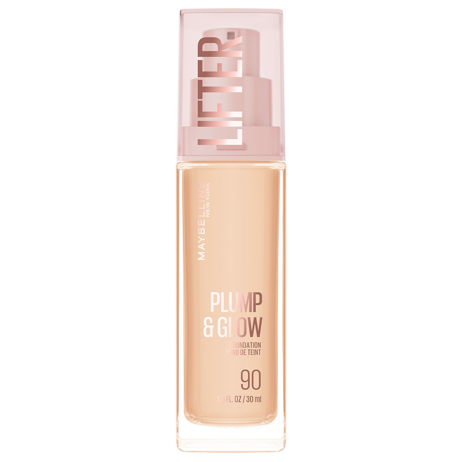 Maybelline Lifter Plump & Glow Foundation in pump bottle